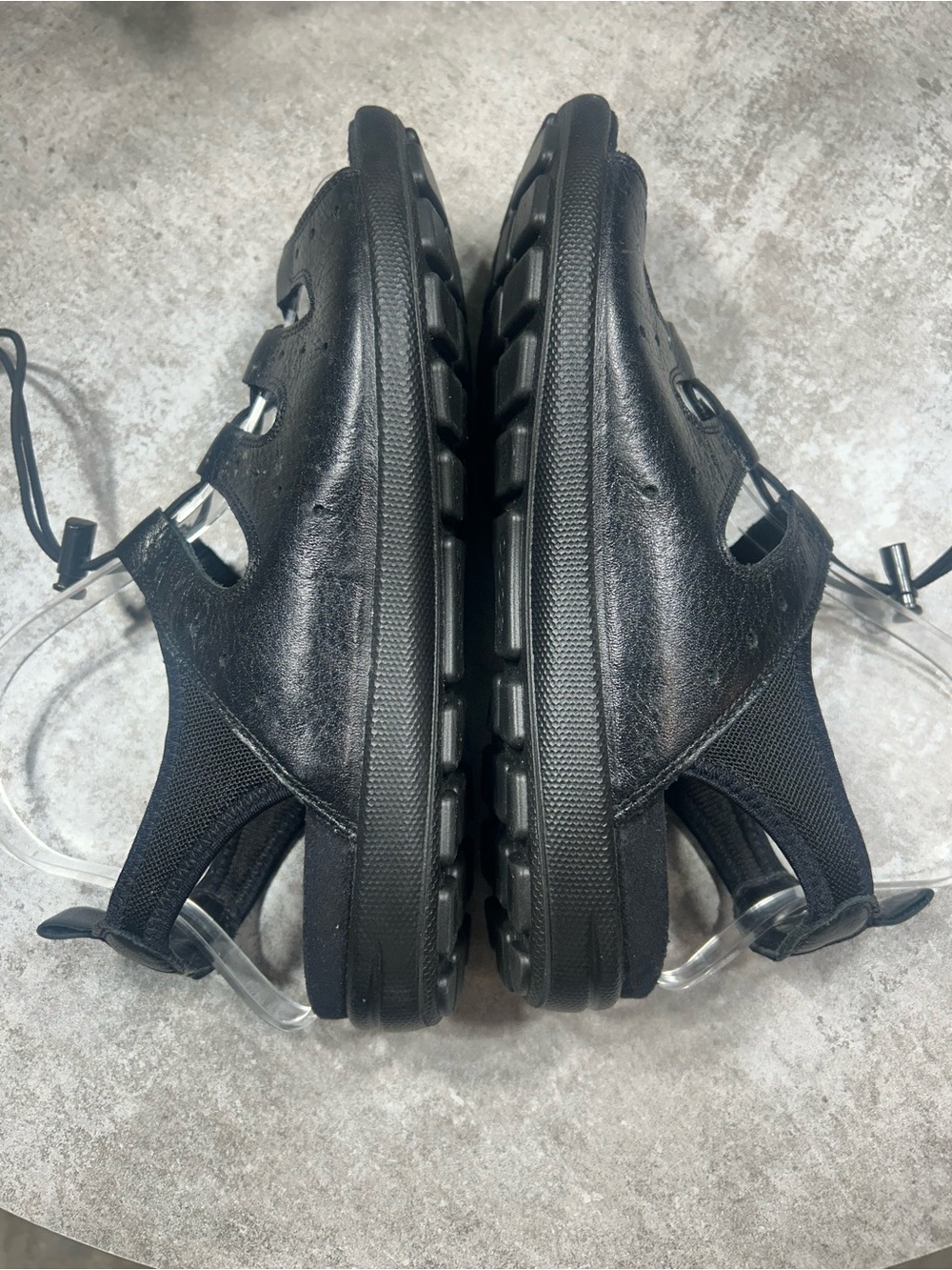 Ecco Black Women's Size 8 Comfort Sandals with Elastic Toggle - Picture 10 of 12